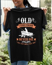 Old Fishermen Never Die They Just Smell That Way Rod Fishing Classic T-Shirt apparel-classic-tshirt-lifestyle-front-130