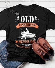 Old Fishermen Never Die They Just Smell That Way Rod Fishing Classic T-Shirt apparel-classic-tshirt-lifestyle-front-216