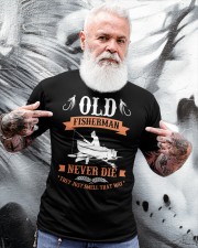 Old Fishermen Never Die They Just Smell That Way Rod Fishing Classic T-Shirt apparel-classic-tshirt-lifestyle-front-267