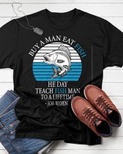 Funny Anti Joe Biden Retro Sarcastic Fishing Saying Classic T-Shirt apparel-classic-tshirt-lifestyle-front-216