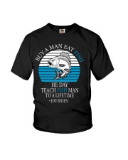 Funny Anti Joe Biden Retro Sarcastic Fishing Saying Youth T-Shirt tile