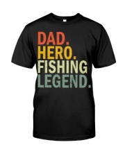 Fishing Dad Hero Vintage Retro Premium Fit Mens Tee tile