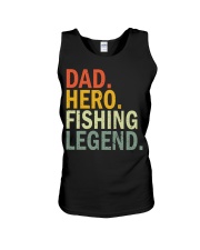 Fishing Dad Hero Vintage Retro Unisex Tank tile