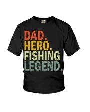Fishing Dad Hero Vintage Retro Youth T-Shirt tile