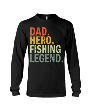 Fishing Dad Hero Vintage Retro Long Sleeve Tee tile