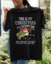 This Is My Christmas Pajama Shirt Fishing Xmas Pjs Dad Men Classic T-Shirt apparel-classic-tshirt-lifestyle-front-130