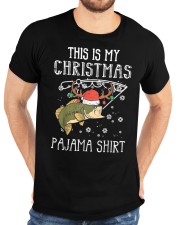This Is My Christmas Pajama Shirt Fishing Xmas Pjs Dad Men Classic T-Shirt custom-t-shirts-classic-lifestyle-front-196