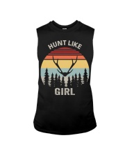 Retro Hunt Like A Girl Shirt Hunting Girl Gift Funny Vintage Sleeveless Tee tile