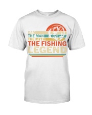 Mens Vintage Bass Fishing Dad Man The Myth The Legend Fisherman Classic Premium Fit Mens Tee tile