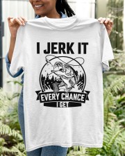 I Jerk It Every Chance I Get Fishing Classic T-Shirt apparel-classic-tshirt-lifestyle-front-130