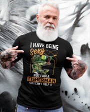 Bass Fishing I Hate Being Sexy But I Am A Fisherman So I Can’t Help It Classic T-Shirt apparel-classic-tshirt-lifestyle-front-267