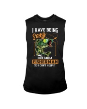 Bass Fishing I Hate Being Sexy But I Am A Fisherman So I Can’t Help It Sleeveless Tee tile