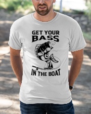 Cool Bass Fishing Gift Men Funny Fishermen Boat Fisher Joke Classic T-Shirt apparel-classic-tshirt-lifestyle-front-50