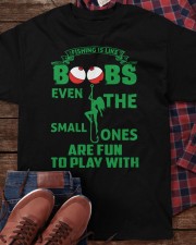 Fishing Is Like Boobs Even The Small Ones Are Fun To Play With Pole Girl Classic T-Shirt apparel-classic-tshirt-lifestyle-front-270