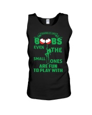 Fishing Is Like Boobs Even The Small Ones Are Fun To Play With Pole Girl Unisex Tank tile