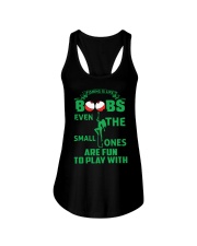 Fishing Is Like Boobs Even The Small Ones Are Fun To Play With Pole Girl Ladies Flowy Tank tile