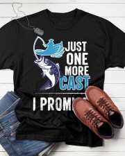 Fishing Just One More Cast I Promise Fishing Lovers Classic T-Shirt apparel-classic-tshirt-lifestyle-front-216