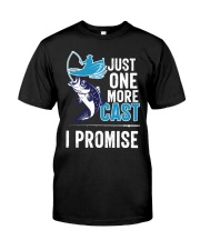 Fishing Just One More Cast I Promise Fishing Lovers Premium Fit Mens Tee tile