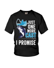 Fishing Just One More Cast I Promise Fishing Lovers Youth T-Shirt tile
