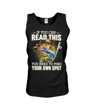 If You Can Read This You Need To Find Your Own Spot Fishing Version Unisex Tank tile