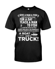 Funny Fishing Shirts For Men Give A Man A Fish Classic T-Shirt front