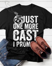 Fishing Funny Gift Just One More Cast I Promise Classic T-Shirt apparel-classic-tshirt-lifestyle-front-216