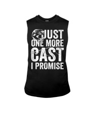 Fishing Funny Gift Just One More Cast I Promise Sleeveless Tee tile