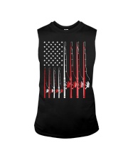 Fishing Pole Shirt Patriotic American Flag 4Th Of July Sleeveless Tee tile