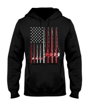 Fishing Pole Shirt Patriotic American Flag 4Th Of July Hooded Sweatshirt tile
