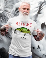 Mens Bite Me Fishing Lover Gift Classic T-Shirt apparel-classic-tshirt-lifestyle-front-267