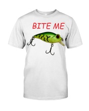 Mens Bite Me Fishing Lover Gift Premium Fit Mens Tee tile