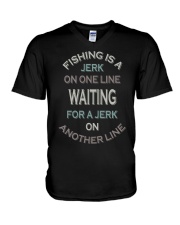 Funny Fishing Saying Fish Humor V-Neck T-Shirt tile
