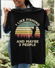 Fisherman Gift I Like Fishing And Maybe 3 People Classic T-Shirt apparel-classic-tshirt-lifestyle-front-130
