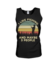 Fisherman Gift I Like Fishing And Maybe 3 People Unisex Tank tile