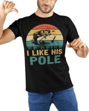 I Like Her Bobbers Fishing Matching Couples I Like His Pole Classic T-Shirt custom-t-shirts-classic-lifestyle-front-212