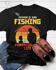 Father Son Fishing Partners For Life Retro Matching Dad Gift Classic T-Shirt apparel-classic-tshirt-lifestyle-front-216