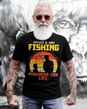 Father Son Fishing Partners For Life Retro Matching Dad Gift Classic T-Shirt apparel-classic-tshirt-lifestyle-front-268
