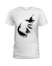 Fishing Hook Inside Me Ladies T-Shirt tile