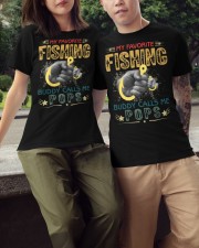 Mens Mens My Favorite Fishing Buddy Calls Me Pops Fathers Day Classic T-Shirt apparel-classic-tshirt-lifestyle-front-147