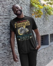 Mens Mens My Favorite Fishing Buddy Calls Me Pops Fathers Day Classic T-Shirt apparel-classic-tshirt-lifestyle-front-33