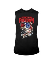 Hooked On Freedom Fishing American Flag Sleeveless Tee tile