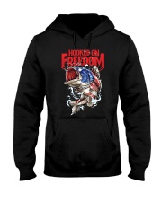Hooked On Freedom Fishing American Flag Hooded Sweatshirt tile