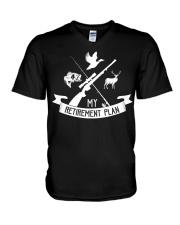 My Retirement Plan Gifts For A Hunting Hunter Hunt Retire V-Neck T-Shirt tile