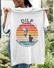 Dilf Damn I Love Fishing Angler Pun Funny Fishing Classic T-Shirt apparel-classic-tshirt-lifestyle-front-130