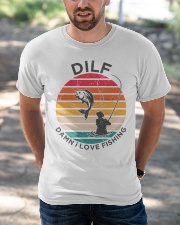 Dilf Damn I Love Fishing Angler Pun Funny Fishing Classic T-Shirt apparel-classic-tshirt-lifestyle-front-50