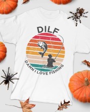 Dilf Damn I Love Fishing Angler Pun Funny Fishing Classic T-Shirt custom-t-shirts-classic-lifestyle-front-319