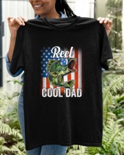 Reel Cool Dad Fishing American Classic T-Shirt apparel-classic-tshirt-lifestyle-front-130