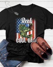 Reel Cool Dad Fishing American Classic T-Shirt apparel-classic-tshirt-lifestyle-front-216