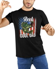 Reel Cool Dad Fishing American Classic T-Shirt custom-t-shirts-classic-lifestyle-front-212