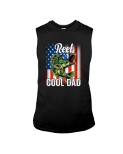 Reel Cool Dad Fishing American Sleeveless Tee tile